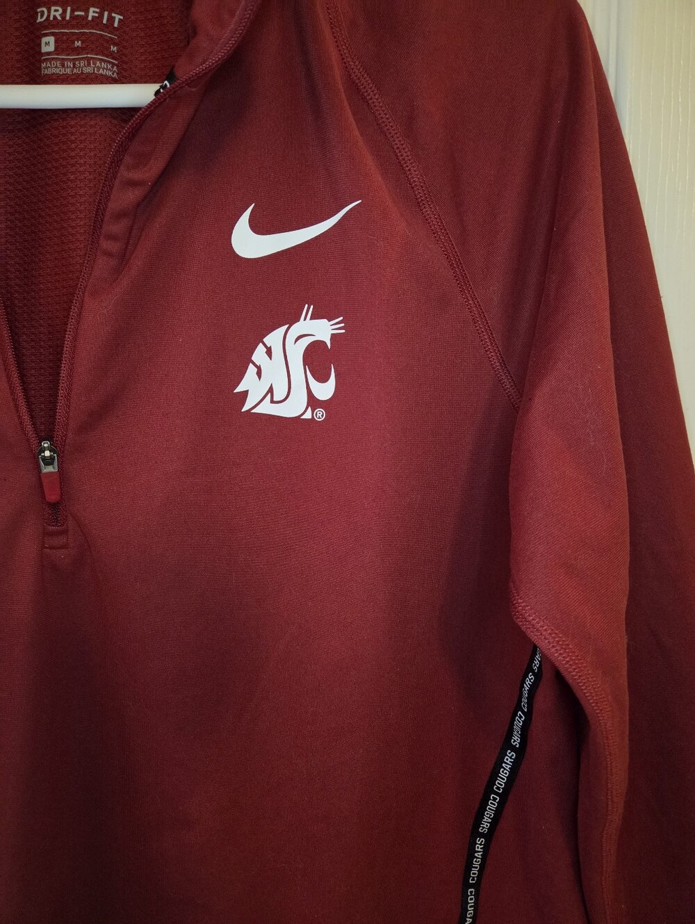 Nike Dri-Fit Womens Washington State University Quarter-Zip Pullover - Picture 6 of 8